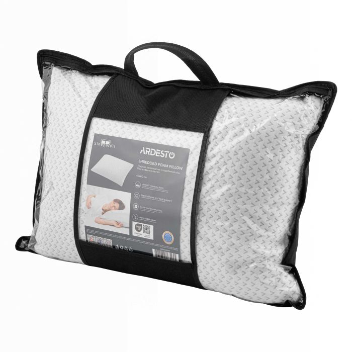 Подушка ортопедическая ARDESTO Sleepwell, 40х60см, прямоугольная, пена мемори, белый