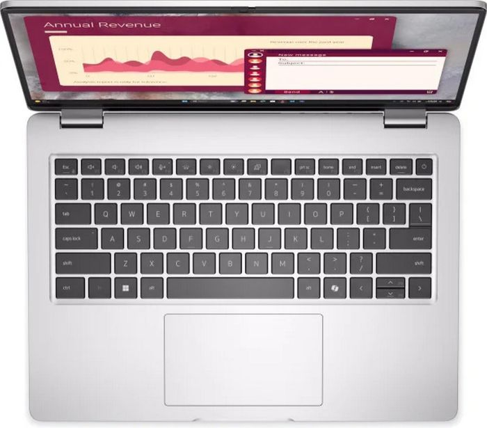 Ноутбук Dell Pro 14 14" FHD+ AG, Intel U7-255U, 32GB, F512GB, UMA, Win11P, сріблястий, US клавіатура