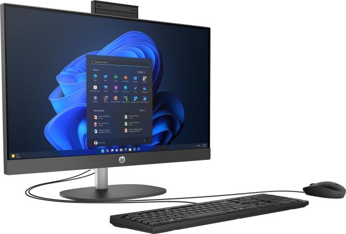 ПК Моноблок HP 240-G10 23.8" FHD IPS AG, Intel i3-N300, 8GB, F512GB, UMA, WiFi, кл+м, 3р, Win11P, черный