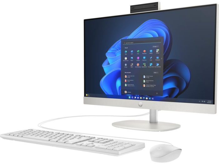 ПК Моноблок HP 240-G10 23.8" FHD IPS AG, Intel i5-1334U, 16GB, F512GB, UMA, WiFi, кл+м, 3г, Win11P, белый