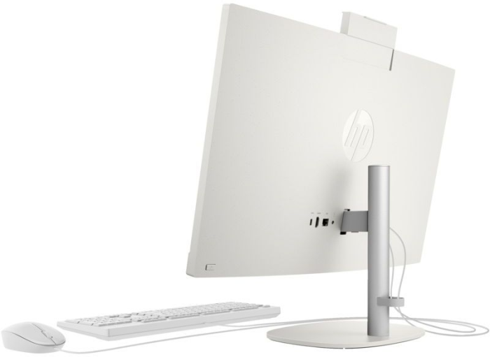 ПК Моноблок HP 240-G10 23.8" FHD IPS AG, Intel i5-1334U, 16GB, F512GB, UMA, WiFi, кл+м, 3г, Win11P, белый