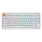 Mechanical keyboard Keychron J1 82Key, K pro Banana, WL/BT/USB-A, QMK, Hot-swap, EN/UKR, RGB, white