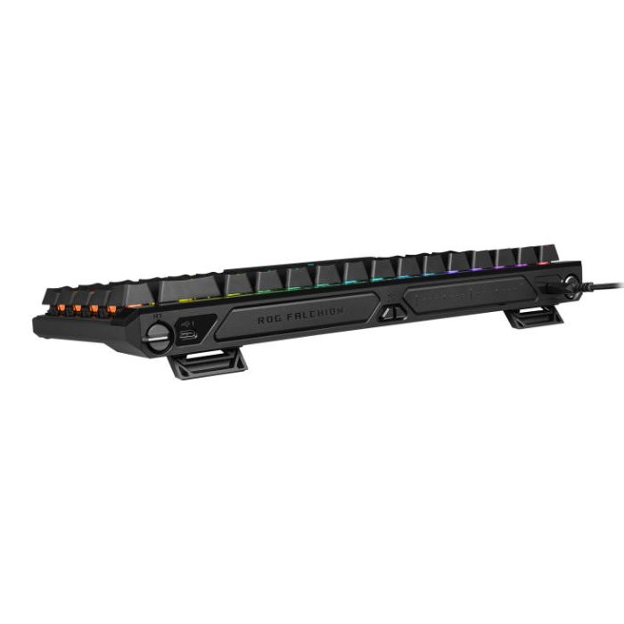 Клавіатура механічна ASUS ROG Falchion Ace HFX, 68key, HFX Magnetic Switches, USB-A, EN/UK, RGB, чорний