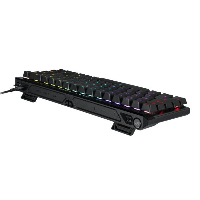Клавіатура механічна ASUS ROG Falchion Ace HFX, 68key, HFX Magnetic Switches, USB-A, EN/UK, RGB, чорний