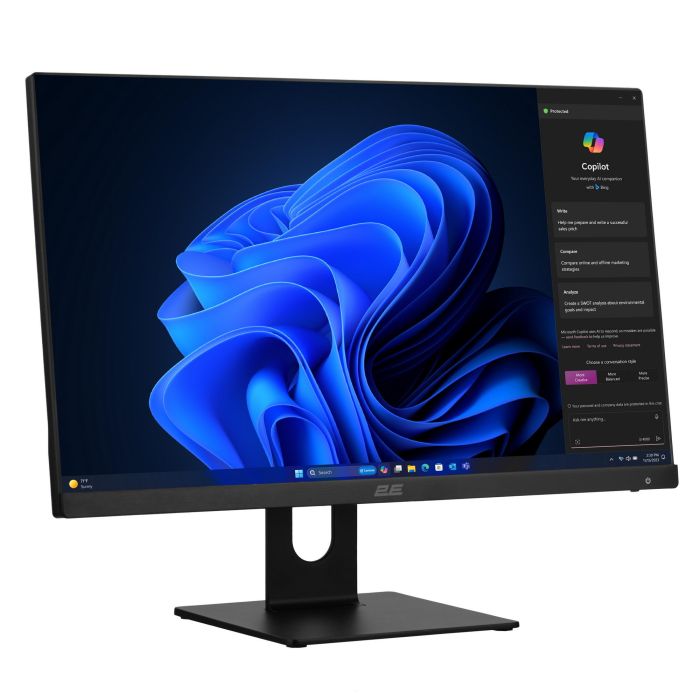 2E All-in One Rational K6 23.8" FHD IPS Intel i3-12100, 8Gb, F256GB, UMA, H610, K6.610, 120W, Win11PE, black