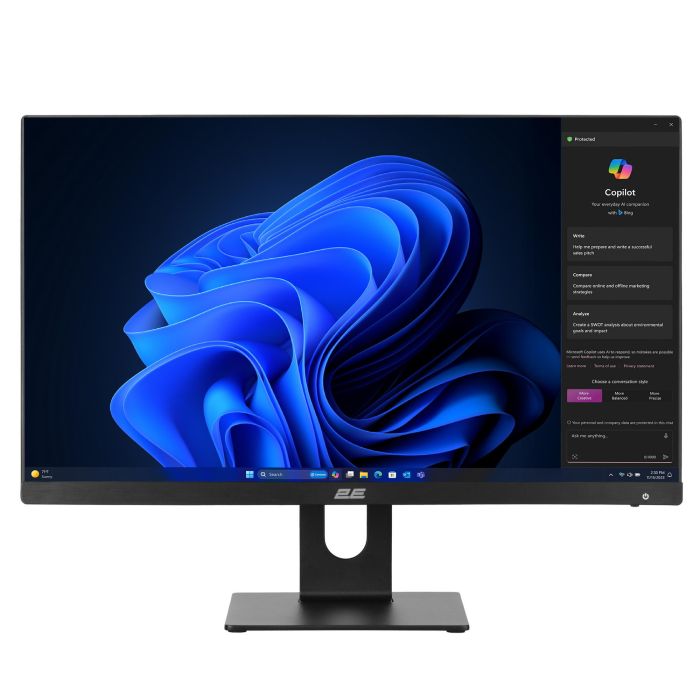 2E All-in One Rational K6 23.8" FHD IPS Intel i3-12100, 16Gb, F480GB, UMA, H610, K6.610, 120W, Win11PE, black