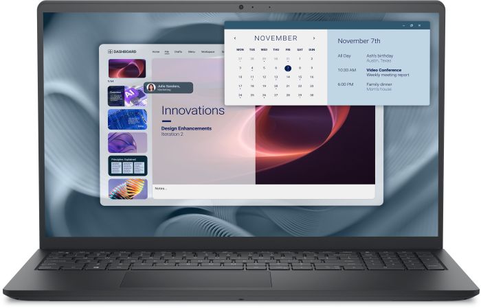 Ноутбук Dell Pro 15 Essential 15.6" FHD AG, AMD R5-7520U, 8GB, F512GB, UMA, Win11, чорний