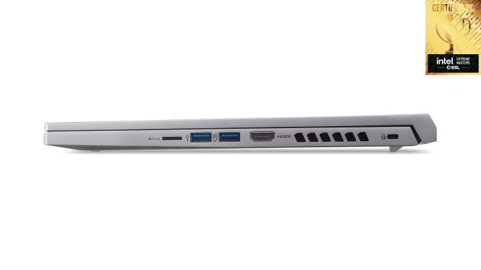 Ноутбук Acer Predator Triton Neo 16 PTN16-51 16" WQXGA, Intel U7-155H, 32GB, F1TB, NVD4060-8, Lin, сріблястий