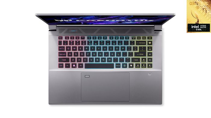 Ноутбук Acer Predator Triton Neo 16 PTN16-51 16" WQXGA, Intel U9-185H, 32GB, F1TB, NVD4060-8, Lin, серебристый