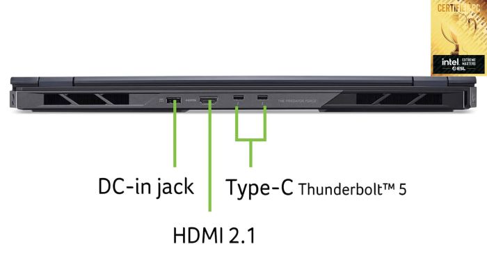 Ноутбук Acer Predator Helios 18 PH18-73 18" WQUXGA IPS, Intel U9-275HX, 192GB, F5TB, NVD5090-24, Win11P, чорний