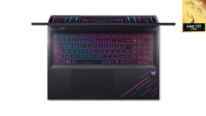 Ноутбук Acer Predator Helios 18 PH18-73 18" WQUXGA IPS, Intel U9-275HX, 64GB, F2TB, NVD5090-24, Lin, чорний