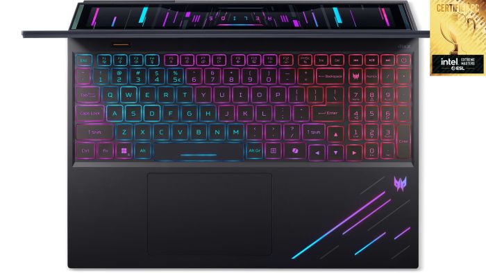 Ноутбук Acer Predator Helios 16 PH16-73 16" OLED, Intel U9-275HX, 64GB, F2TB, NVD5090-24, Win11P, чорний