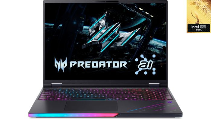 Ноутбук Acer Predator Helios 16 PH16-73 16" OLED, Intel U9-275HX, 64GB, F2TB, NVD5070Ti-12, Win11P, чорний