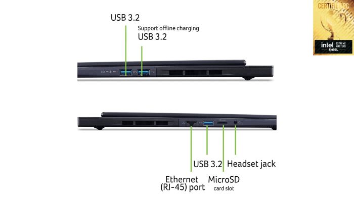 Ноутбук Acer Predator Helios Neo 16S PHN16S-71 16" OLED, Intel U9-275HX, 32GB, F1TB, NVD5070-8, Lin, чорний