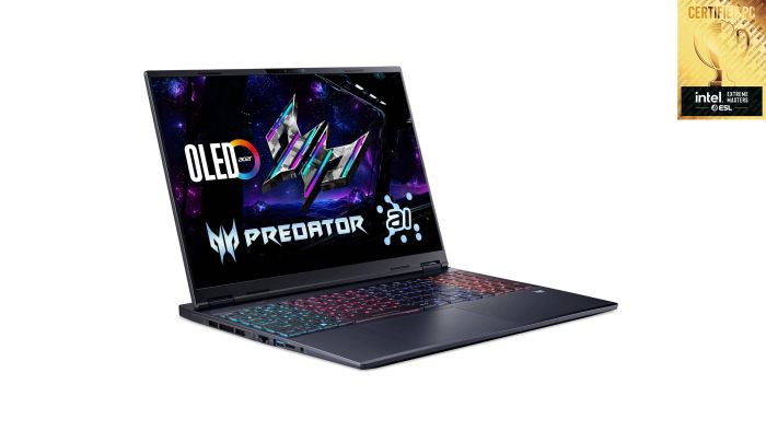 Ноутбук Acer Predator Helios Neo 16S PHN16S-71 16" OLED, Intel U9-275HX, 32GB, F1TB, NVD5070-8, Lin, чорний