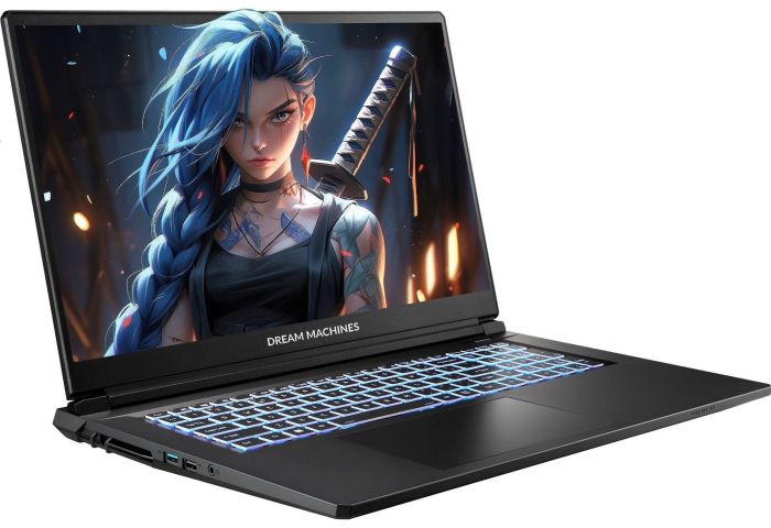 Ноутбук Dream Machines RG5050-17 17.3FHD IPS, Intel i9-14900HX, 16GB, F1TB, NVD5050-8, DOS, черный