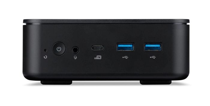 Комп'ютер персональний неттоп Acer Veriton NUC 1502G-13U5U MFF, Intel 5-120U, 2*SO-DIMM, M.2SSD, UMA, WiFi, без ОС