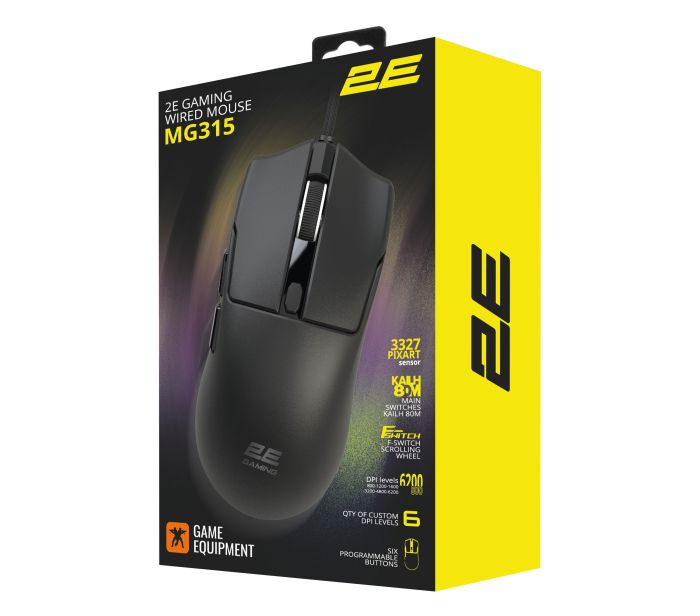 Миша 2E GAMING MG315, USB-A, чорний