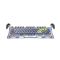 Mechanical keyboard GravaStar Mercury K1 Pro 80keys, GravaStar x Kailh Speedy Mint, BT/WL/USB, RGB, Interstellar Silver