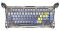 Mechanical keyboard GravaStar Mercury K1 Pro 80keys, GravaStar x Kailh Speedy Mint, BT/WL/USB, RGB, Interstellar Silver