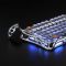 Mechanical keyboard GravaStar Mercury K1 Pro 80keys, GravaStar x Kailh Speedy Mint, BT/WL/USB, RGB, Interstellar Silver