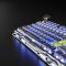 Mechanical keyboard GravaStar Mercury K1 Pro 80keys, GravaStar x Kailh Speedy Mint, BT/WL/USB, RGB, Interstellar Silver