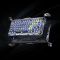 Mechanical keyboard GravaStar Mercury K1 Pro 80keys, GravaStar x Kailh Speedy Mint, BT/WL/USB, RGB, Interstellar Silver