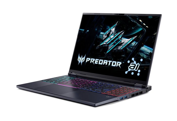 Ноутбук Acer Predator Helios Neo 16 PHN16-73 16" WQXGA IPS, Intel U7-255HX, 32GB, F1TB, NVD5060-8, Lin, чорний