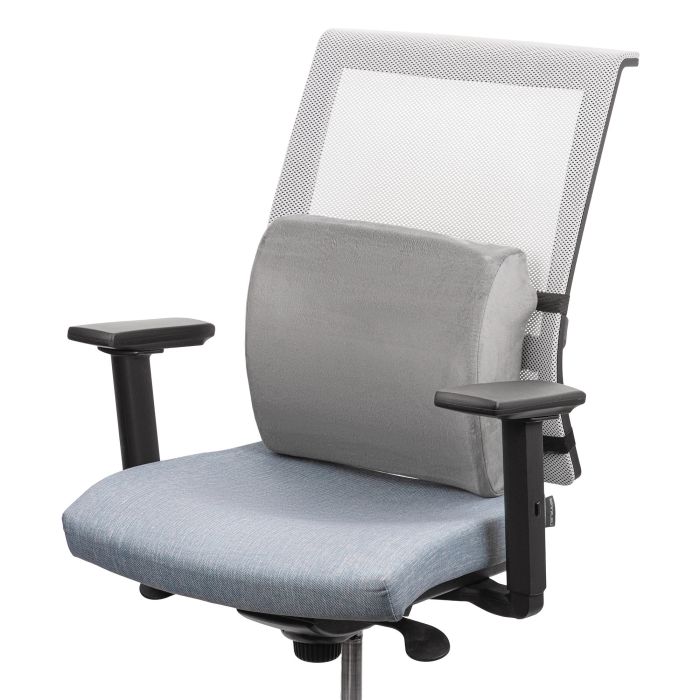 Подушка ортопедична ARDESTO Sleepwell Back 34х32х12см, для спини, піна меморі, сірий