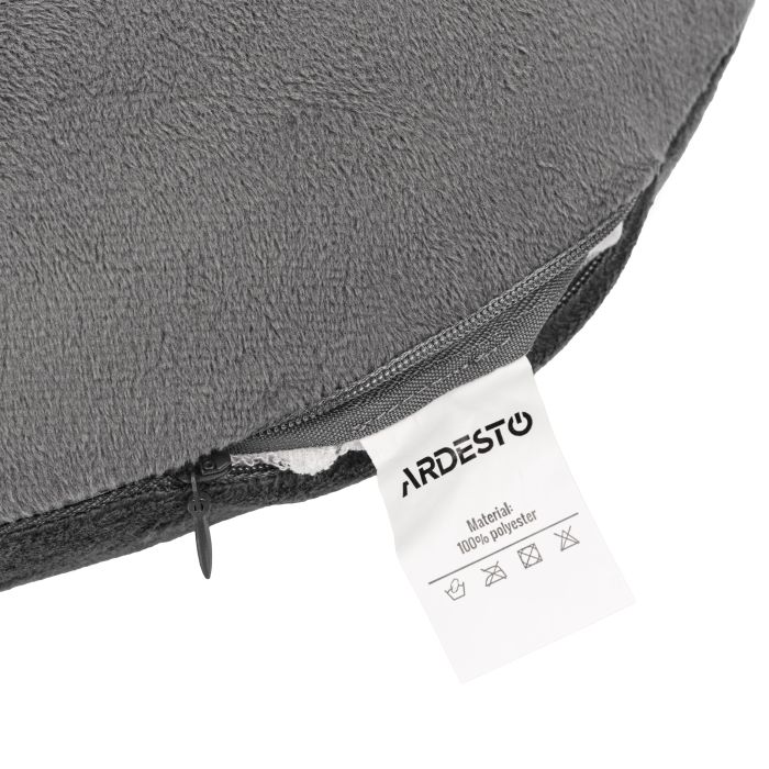 Подушка ортопедическая ARDESTO Sleepwell Travel 31х28х10см, для шеи, пена мемори, серый