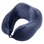 Orthopedic pillow ARDESTO Sleepwell Travel 27х24х14cm, for neck, memory foam, blue