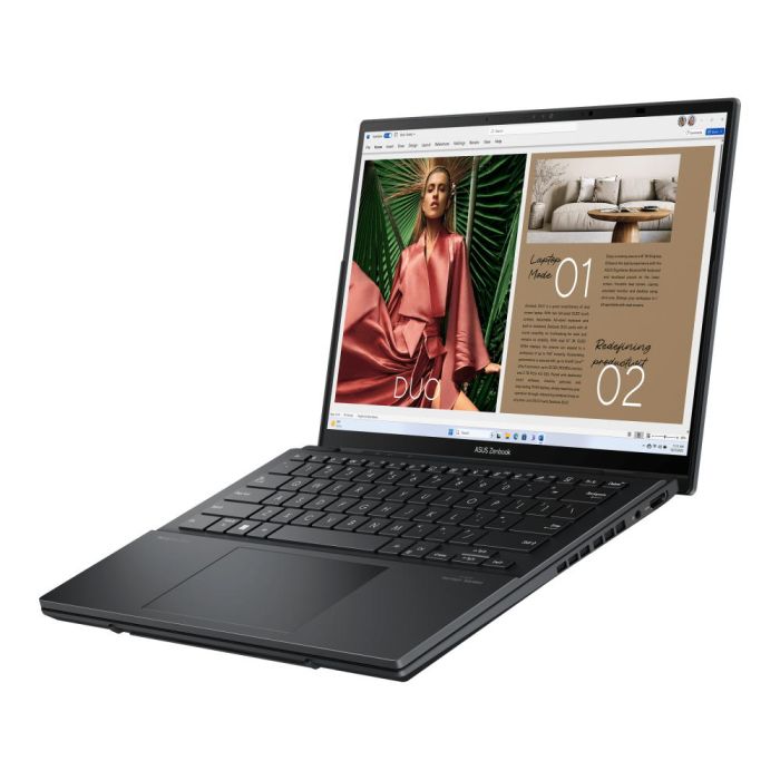 Ноутбук ASUS Zenbook Duo UX8406CA-QL047X 14" FHD Touch OLED, Intel Ultra 9 285H, 32GB, F2TB, UMA, Win11P, Сірий