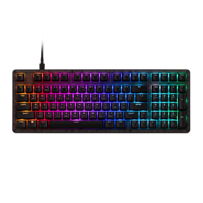 HyperX Alloy keyboard Origins 2 1800 103key, Red, USB-A, Hot-Swap, EN/UA, RGB, black