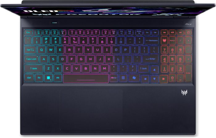 Ноутбук Acer Predator Helios Neo 16S PHN16S-I51 16" OLED, Intel U9-386H, 64GB, F2TB, NVD5060-8, Lin, черный