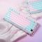Mechanical keyboard GravaStar Mercury K1 Lite 80keys, GravaStar x BSUN Grey, BT/WL/USB, Lumen Rose