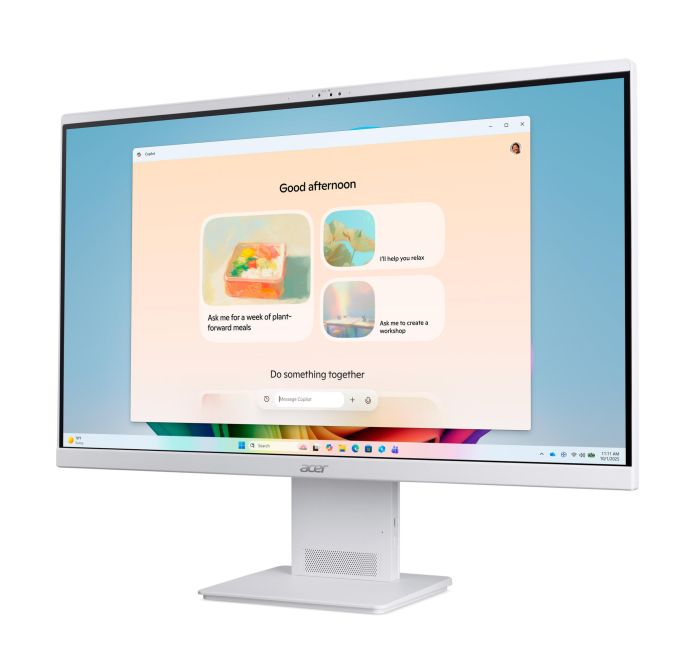 Acer AiO Aspire S27B-UGMTL-U 27" FHD, Intel U5-115U, 16GB, F1TB, UMA, WiFi, kb+m, Lin, white