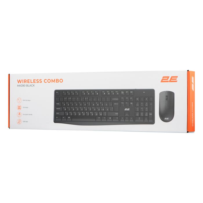 2E Combo keyboard and mouse MK390 WL, EN/UK, black