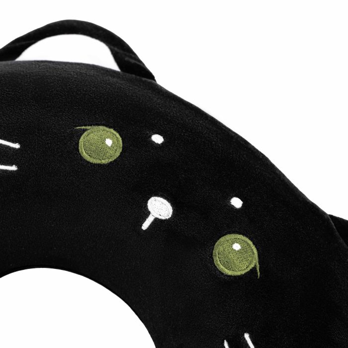 Подушка для шеи ARDESTO Travel Black Cat 30х30см, полиуретановая пена, черный