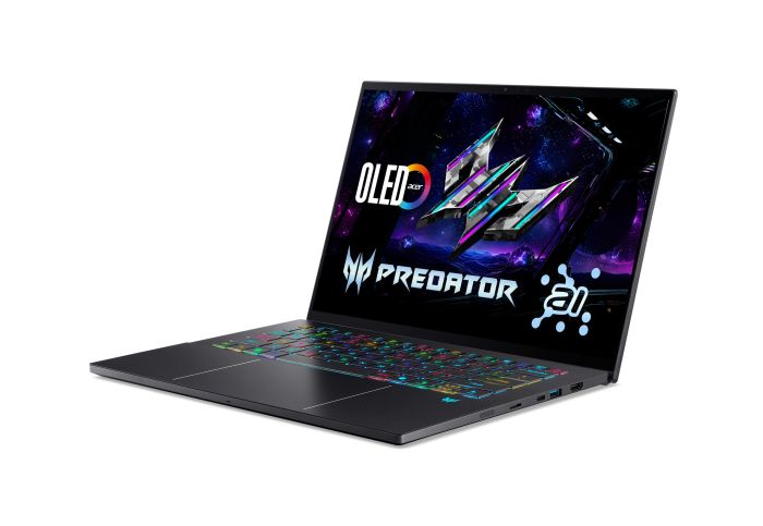 Ноутбук Acer Predator Triton 14 PT14-52T 14.5" 2.8K OLED Touch, Intel U9-288V, 32GB, F1TB, NVD5070-8, Win11P, черный