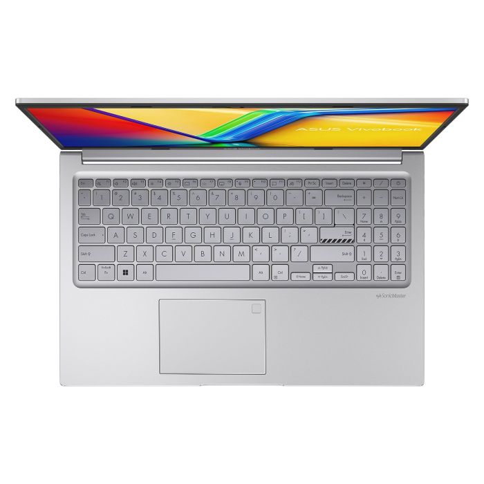 Ноутбук ASUS Vivobook 15 X1504MA-BQ133 15.6" FHD IPS, Intel 7 350U, 16GB, F1TB, UMA, NoOS, Серебристый