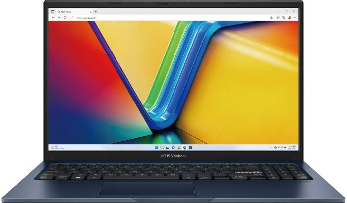 Ноутбук ASUS Vivobook 15 X1504MA-BQ130W 15.6" FHD IPS, Intel 7 350U, 16GB, F1TB, UMA, Win11, Голубой