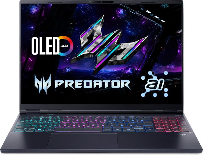 Ноутбук Acer Predator Helios Neo 16S PHN16S-I51 16" OLED, Intel U7-356H, 32GB, F1TB, NVD5070-8, Lin, черный