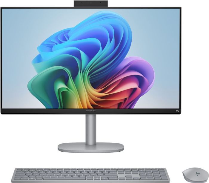 HP AiO OmniStudio X 27" UHD IPS, Intel U7-258V, 32GB, F1TB, UMA, WiFi, kb+m, Win11, silver