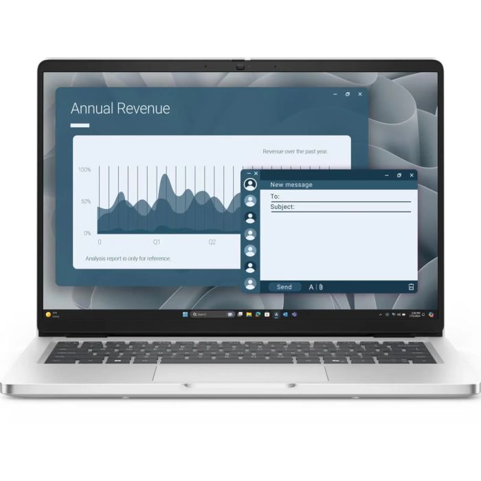 Ноутбук Dell Pro 14 14" FHD+ IPS AG, AMD AI 7 350, 16GB, F512GB, UMA, Win11P, сріблястий, US клавіатура