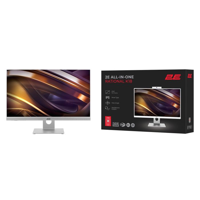 ПК Моноблок 2E Rational K18 23.8" FHD IPS Intel i5-12400, 32Gb, F1TB, UMA, H610, K18.610, 150W, Win11P, белый
