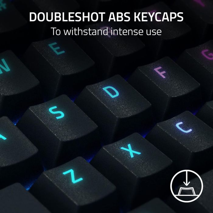 Razer Keyboard mechanical BlackWidow V4 Pro 104key Yellow Switch, USB-A, EN, RGB, black