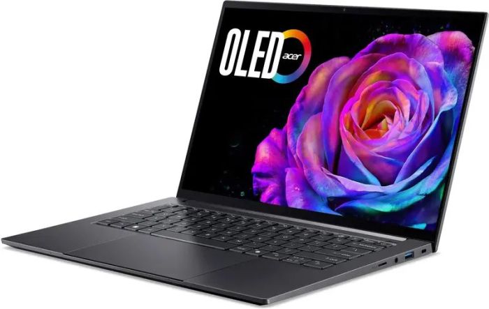 Ноутбук Acer Swift X 14 SFX14-61G 14.5" 2.8K OLED Touch, AMD R7-350, 16GB, F1TB, NVD5060-8, Win11, сірий