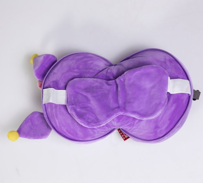 Дорожній набір 2 в 1 Kuromi подушка-трансформер та маска для сну HP-56-23V