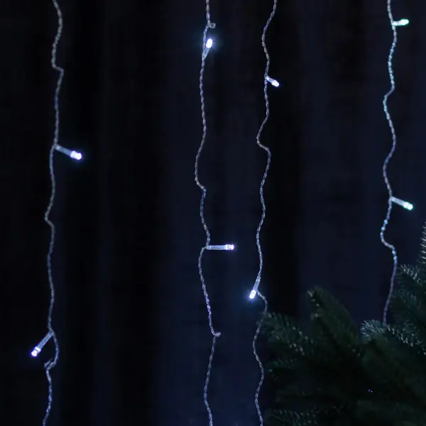 Гірлянда-штора світлодіодна 64 LED розмір 1,5*1,5 м, білий ZWM2160LEDW