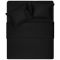 Fitted sheet ARDESTO Mix&Match Premium 160x200+30cm, 100% cotton, sateen, black